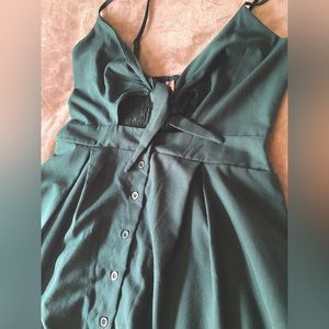Wish Green Cotton Dress